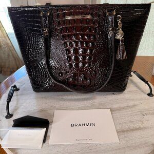 Brahmin‎ Medium Asher Cocoa Melbourne Leather Tote